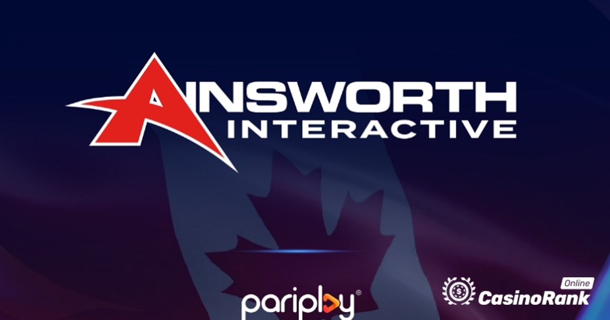 Pariplay et Ainsworth prolongent leur partenariat pour un lancement au Canada